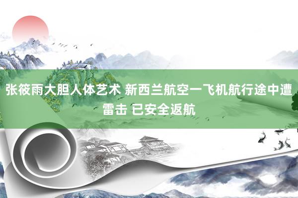 张筱雨大胆人体艺术 新西兰航空一飞机航行途中遭雷击 已安全返航